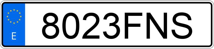 Numer rejestracyjny 8023FNS posiada RENAULT GRAND SCENIC