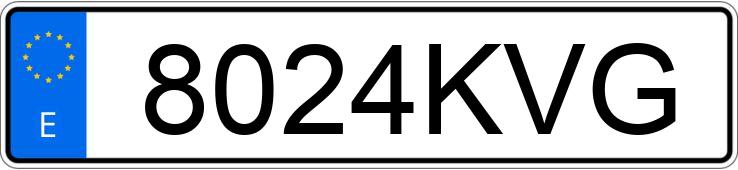 Numer rejestracyjny 8024KVG posiada MERCEDES GLC (253)