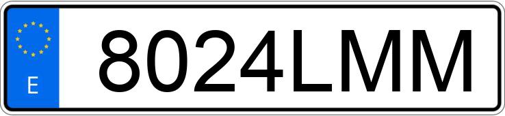 Registreringsnummer8024LMM har RENAULT CLIO