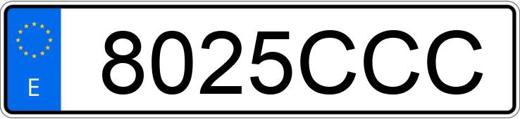 Numer rejestracyjny 8025CCC posiada VOLKSWAGEN BORA