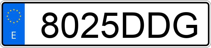 Numer rejestracyjny 8025DDG posiada NISSAN PICK UP