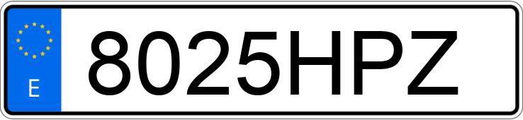 Numer rejestracyjny 8025HPZ posiada MERCEDES CLA (117)