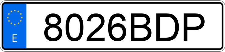 Numer rejestracyjny 8026BDP posiada CITROEN XSARA