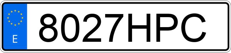 Numer rejestracyjny 8027HPC posiada CITROEN C4 PICASSO 5PZ