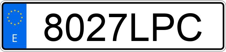 Numer rejestracyjny 8027LPC posiada CITROEN C4