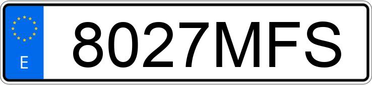 Numer rejestracyjny 8027MFS posiada AUDI Q5