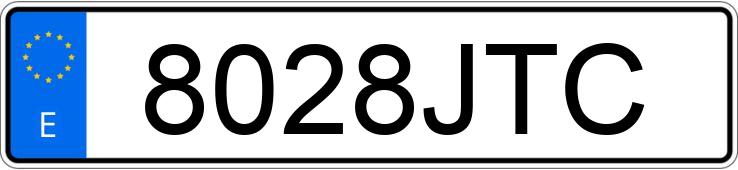 Numer rejestracyjny 8028JTC posiada PEUGEOT EXPERT