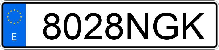 Numer rejestracyjny 8028NGK posiada MAN TGX