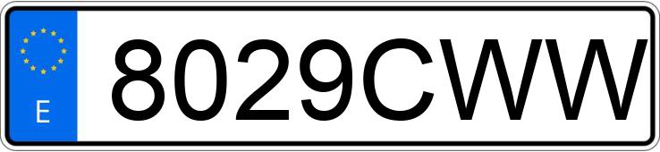 Numer rejestracyjny 8029CWW posiada OPEL ASTRA