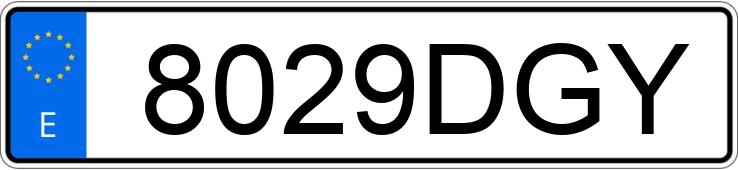 Numer rejestracyjny 8029DGY posiada RENAULT MEGANE