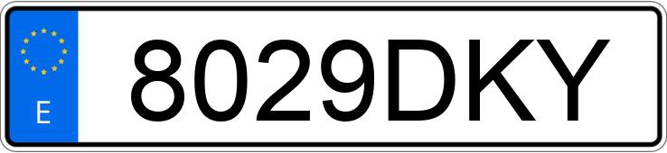 Numer rejestracyjny 8029DKY posiada SUZUKI IGNIS