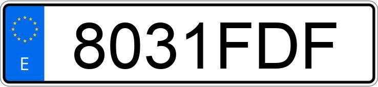 Registreringsnummeret 8031FDF har BMW SERIE 3 E90 320D