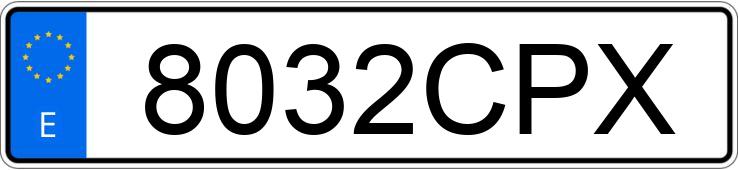 Numer rejestracyjny 8032CPX posiada BMW SERIE 3