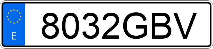 Numer rejestracyjny 8032GBV posiada AUDI A5