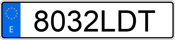 Numer rejestracyjny 8032LDT posiada BMW X1