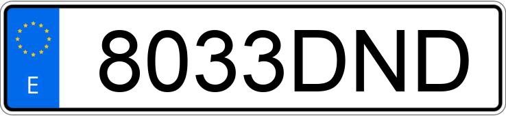 Numer rejestracyjny 8033DND posiada CHRYSLER VOYAGER Numer rejestracyjny 8033DND posiada CHRYSLER VOYAGER