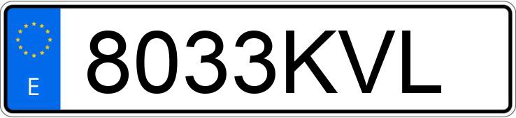 Numer rejestracyjny 8033KVL posiada PEUGEOT 3008