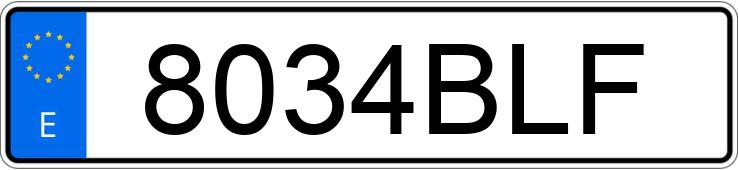 Numer rejestracyjny 8034BLF posiada VOLKSWAGEN BORA Numer rejestracyjny 8034BLF posiada VOLKSWAGEN BORA