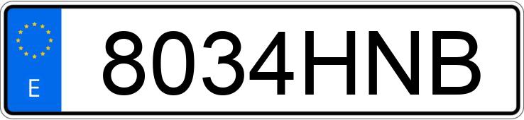 Numer rejestracyjny 8034HNB posiada PEUGEOT 208