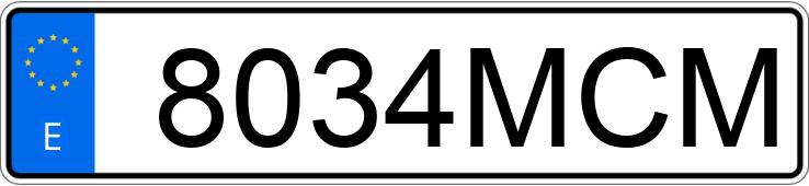 Numer rejestracyjny 8034MCM posiada FORD RANGER