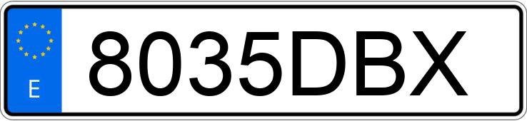 Numer rejestracyjny 8035DBX posiada HONDA CBF 600 Numer rejestracyjny 8035DBX posiada HONDA CBF 600