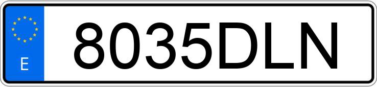 Numer rejestracyjny 8035DLN posiada MERCEDES 207