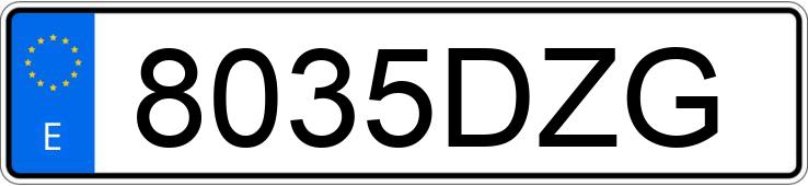 Numer rejestracyjny 8035DZG posiada OPEL VECTRA Numer rejestracyjny 8035DZG posiada OPEL VECTRA