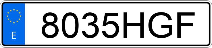 Numer rejestracyjny 8035HGF posiada LAND ROVER RANGE ROVER SPORT