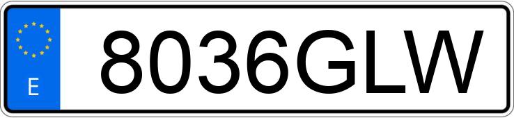 Numer rejestracyjny 8036GLW posiada NISSAN MICRA