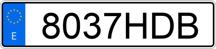 Numer rejestracyjny 8037HDB posiada PEUGEOT 308