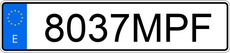 Numer rejestracyjny 8037MPF posiada AUDI Q3