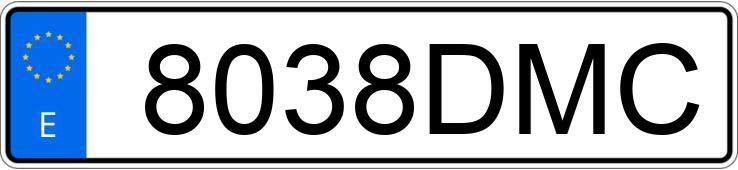 Numer rejestracyjny 8038DMC posiada SKODA OCTAVIA Numer rejestracyjny 8038DMC posiada SKODA OCTAVIA