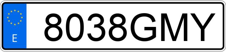 Numer rejestracyjny 8038GMY posiada FORD S-MAX Numer rejestracyjny 8038GMY posiada FORD S-MAX