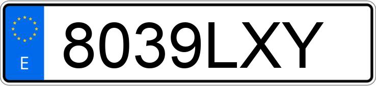Numer rejestracyjny 8039LXY posiada MINI MINI Numer rejestracyjny 8039LXY posiada MINI MINI