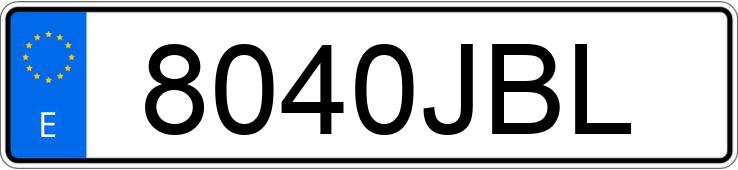 Numer rejestracyjny 8040JBL posiada SEAT LEON