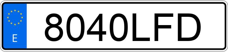 Registreringsnummeret 8040LFD har VOLKSWAGEN CADDY