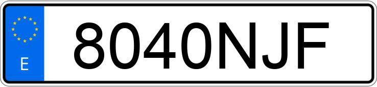 Numer rejestracyjny 8040NJF posiada NISSAN X-TRAIL