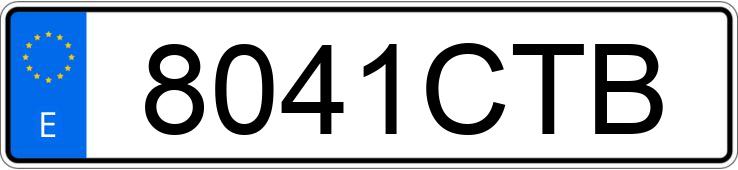 Numer rejestracyjny 8041CTB posiada PEUGEOT PARTNER