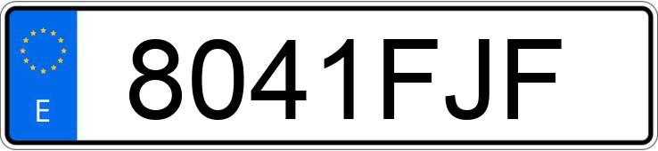 Numer rejestracyjny 8041FJF posiada VOLKSWAGEN TOURAN Numer rejestracyjny 8041FJF posiada VOLKSWAGEN TOURAN