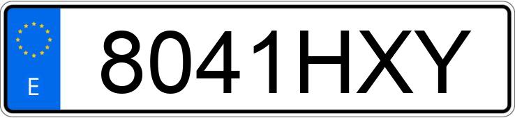 Numer rejestracyjny 8041HXY posiada OPEL ASTRA