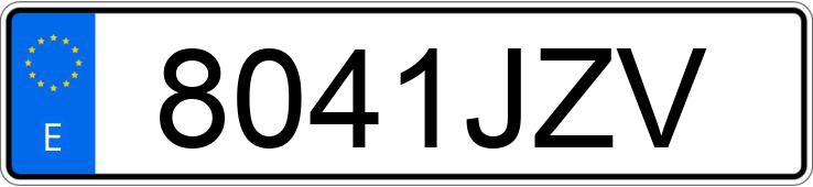 Numer rejestracyjny 8041JZV posiada KIA RIO 1.2 CVVT 84 TECH