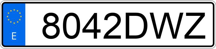 Numer rejestracyjny 8042DWZ posiada RENAULT MEGANE Numer rejestracyjny 8042DWZ posiada RENAULT MEGANE