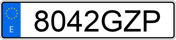 Numer rejestracyjny 8042GZP posiada FORD MONDEO Numer rejestracyjny 8042GZP posiada FORD MONDEO