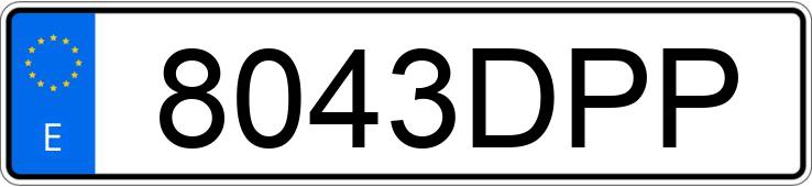 Numer rejestracyjny 8043DPP posiada TOYOTA LAND CRUISER