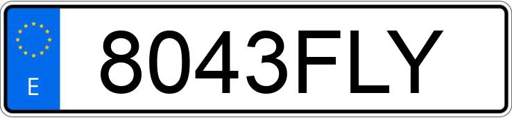 Numer rejestracyjny 8043FLY posiada MERCEDES B (245)