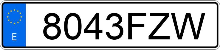 Numer rejestracyjny 8043FZW posiada FORD FOCUS 1.6 TDCI 110 ECONETIC Numer rejestracyjny 8043FZW posiada FORD FOCUS 1.6 TDCI 110 ECONETIC