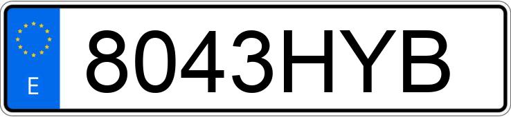 Numer rejestracyjny 8043HYB posiada FORD FOCUS