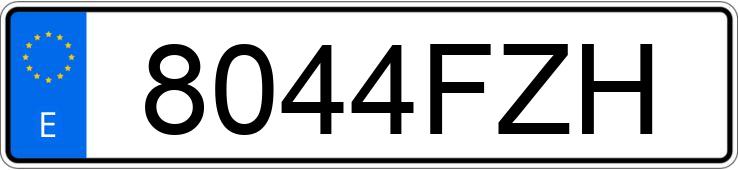 Numer rejestracyjny 8044FZH posiada CITROEN C3