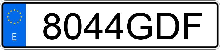 Numer rejestracyjny 8044GDF posiada FORD FOCUS C-MAX