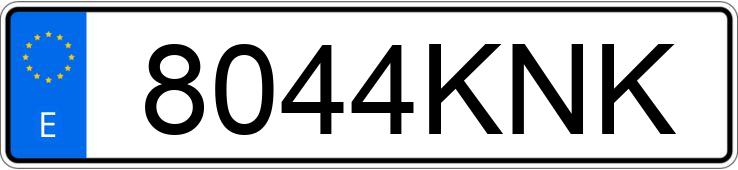 Numer rejestracyjny 8044KNK posiada PEUGEOT 2008 Numer rejestracyjny 8044KNK posiada PEUGEOT 2008